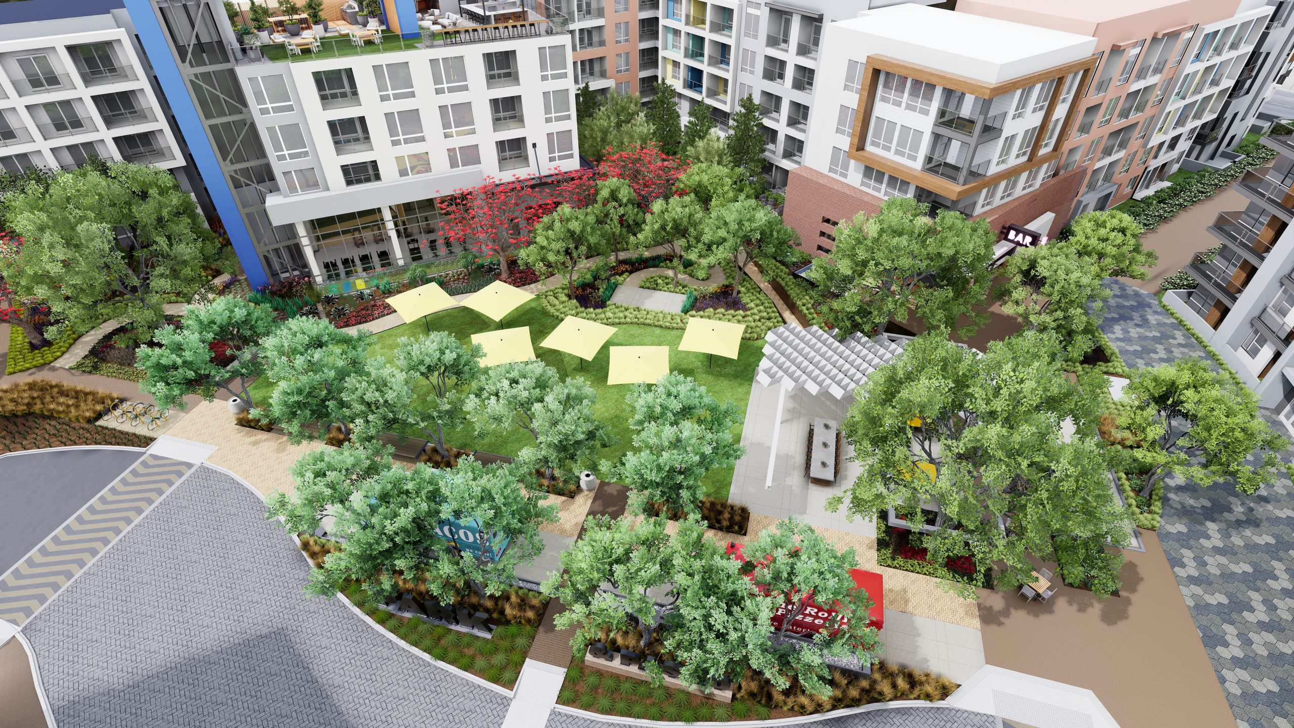 park & paseo apartment community near irvine